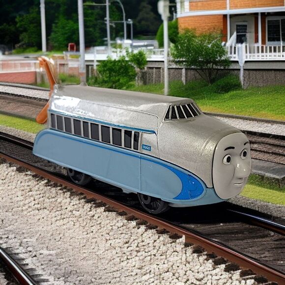 Thomas & Friends Hugo Blimp Guillane 2016 Diecast Silver Matte DXR58 Propeller. - Picture 14 of 16